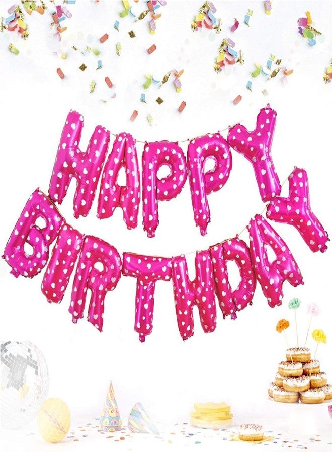 AMFIN ® (16 Inch) Happy Birthday Letter Foil Balloon Birthday Party Supplies/Happy Birthday Balloons for Party Decoration, Pink - Image 4